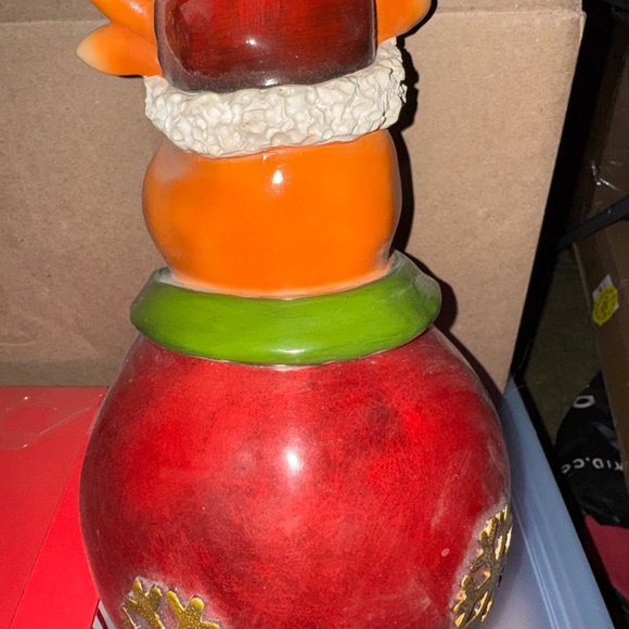 Festive Reindeer Figurine with Red and Green Accents Hanging - Picture 4 of 4